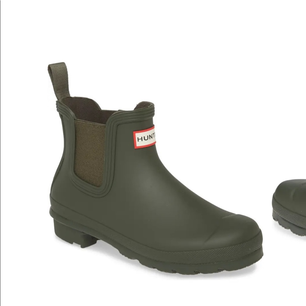 Dark Olive Chelsea Hunter Boots